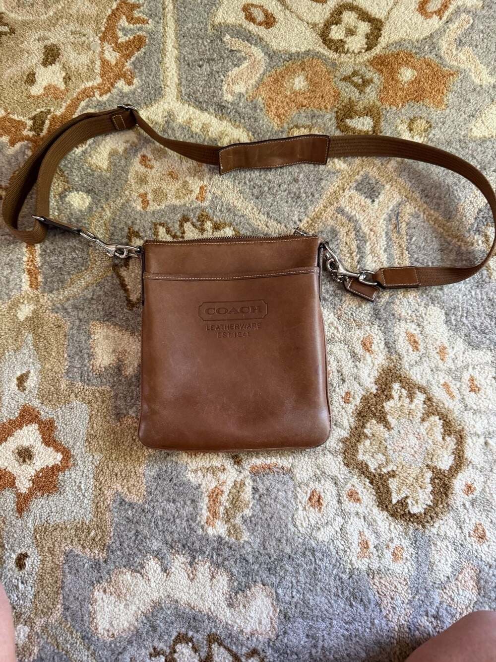 Coach Vintage Brown Leatherware Est. 1941 Crossbody Swingpack Bag